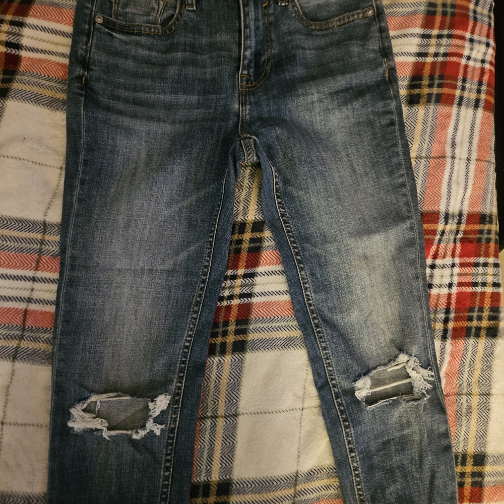 Distressed Blue Jeans for Women